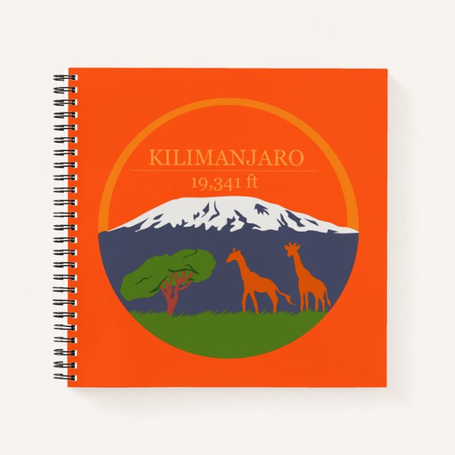 Kilimanjaro Altitude Notebook (Front)