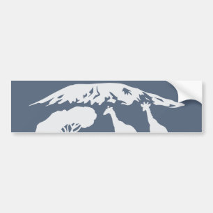 Kilimanjaro (Blue) Bumper Sticker