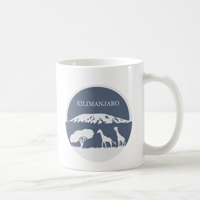 Kilimanjaro (Blue) Coffee Mug (Right)