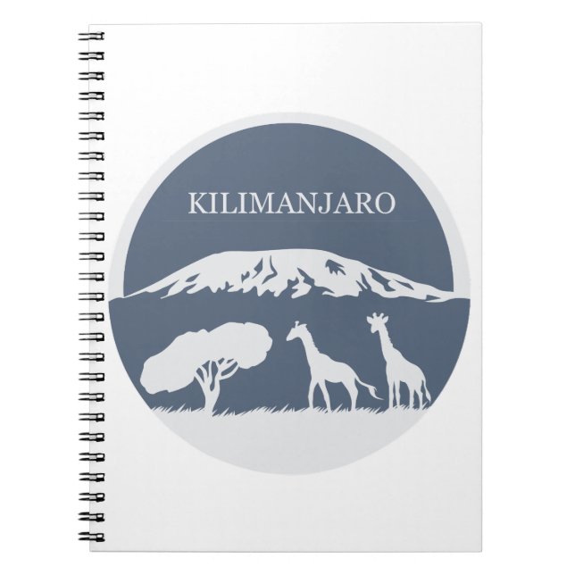 Kilimanjaro (Blue) Notebook (Front)