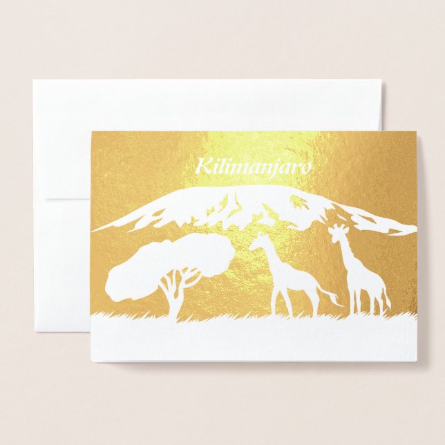 Kilimanjaro Foil Card (Front With Envelope)