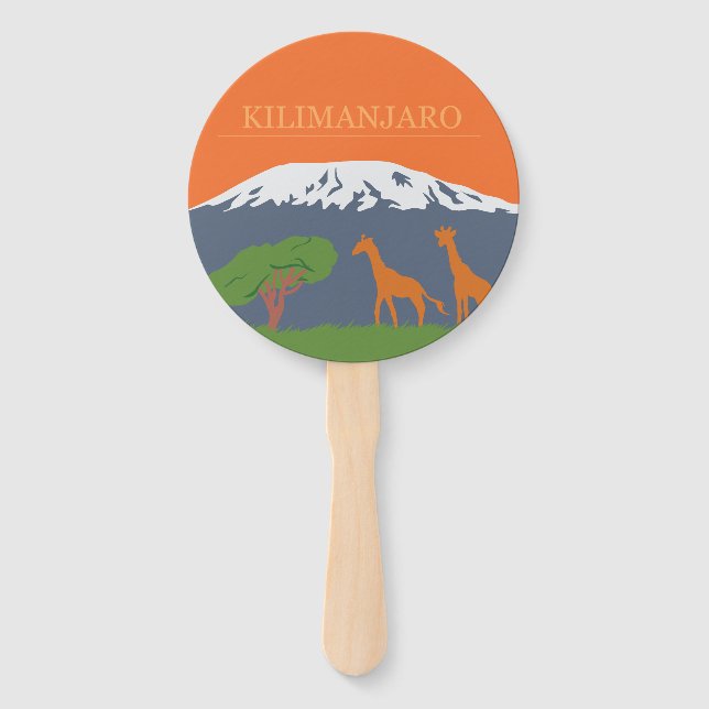 Kilimanjaro Hand Fan (Front)
