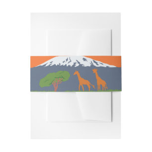 Kilimanjaro Invitation Belly Band