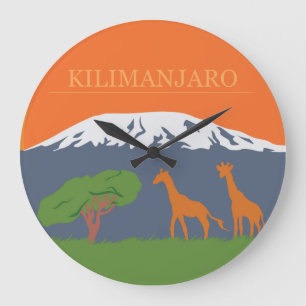 Kilimanjaro Large Clock