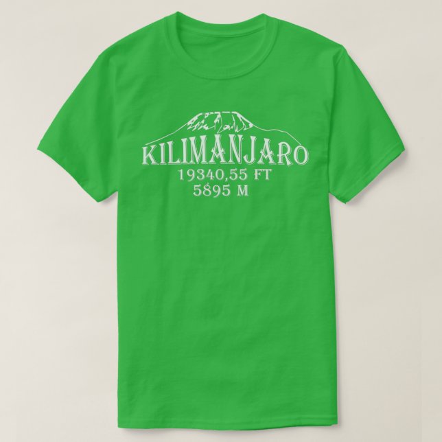 Kilimanjaro mountain nature mountaineer Tanzania a T-Shirt (Design Front)