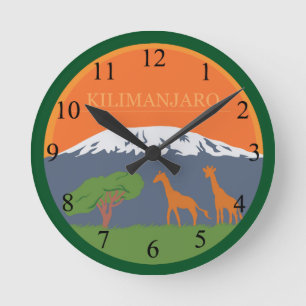 Kilimanjaro Round Clock