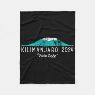 Kilimanjaro Tanzania Mount Kilimanjaro Climb Pole Fleece Blanket