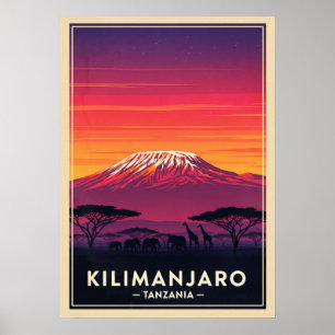 Kilimanjaro Tanzania V03 Poster