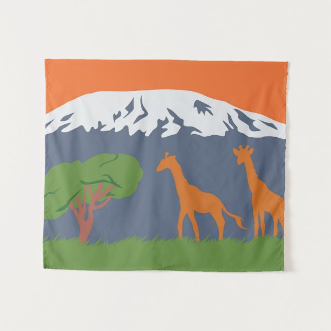 Kilimanjaro Tapestry (Front (Horizontal))