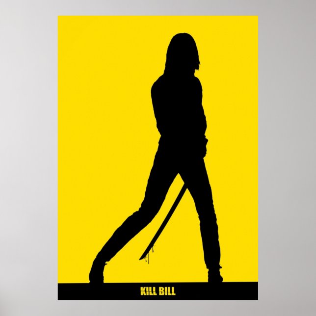 KILL BILL  Minimal Silhouette Poster (Front)