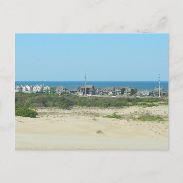 Kill Devil Hills Coastline Postcard (Front)