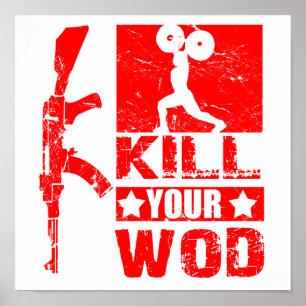 Kill Your WOD - AK47 "Elite Fitness" Poster