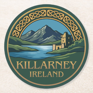Killarney Ireland Round Paper Coaster