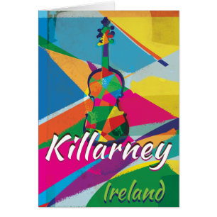 Killarney Ireland Vintage Travel poster