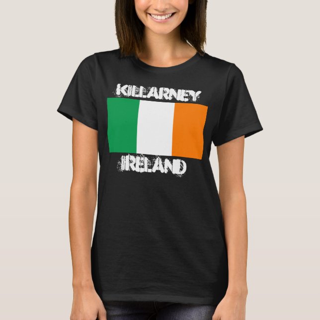 Killarney, Ireland with Irish flag T-Shirt (Front)