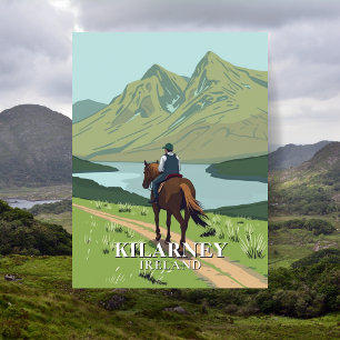 Killarney National Park Horseback Travel Postcard