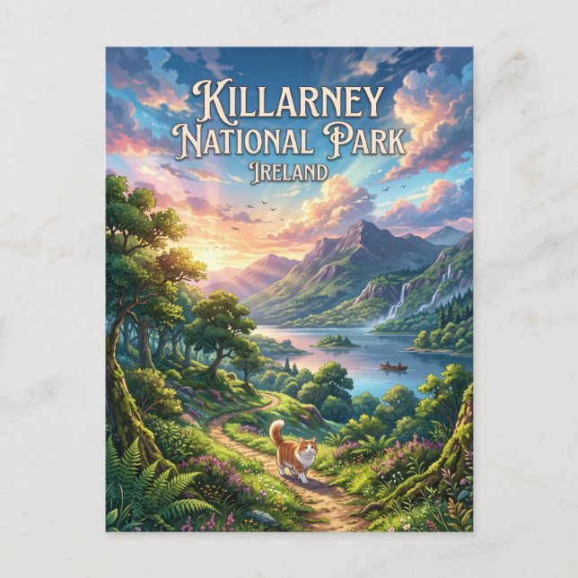 Killarney National Park Ireland Postcard (Front)