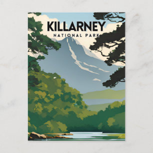 Killarney National Park Minimal Travel Poster Postcard