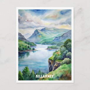 Killarney National Park Watercolor Painting  Postcard