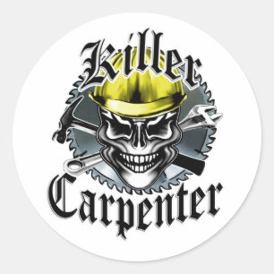 Killer Carpenter Classic Round Sticker