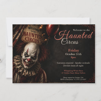 Killer Clown | Halloween Costume Party Invitation