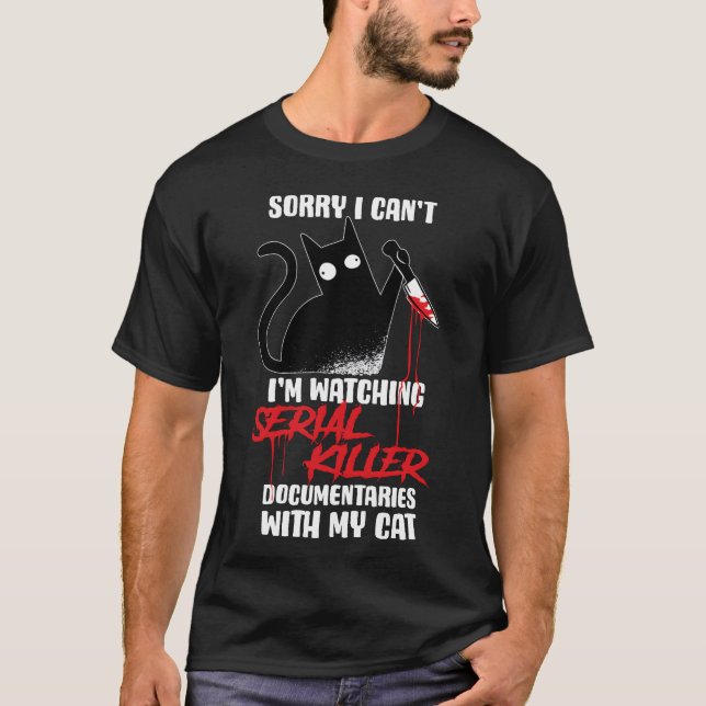 Killer Documentaries Funnyrue Crime Show Gift vint T-Shirt (Front)