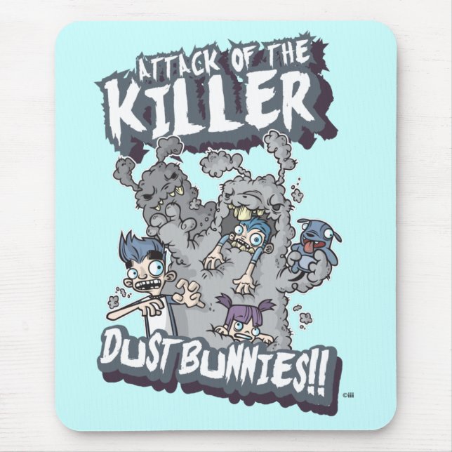 Killer Dust Bunnies Mouse Pad (Front)