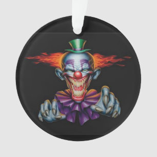 Killer Evil Clown Ornament