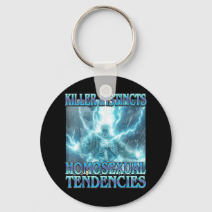 Killer Instincts Homoual Tendencies - Funny Skelet Key Ring