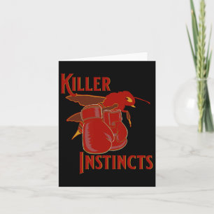 Killer Instincts Killer Bee And Boxing Gloves Card