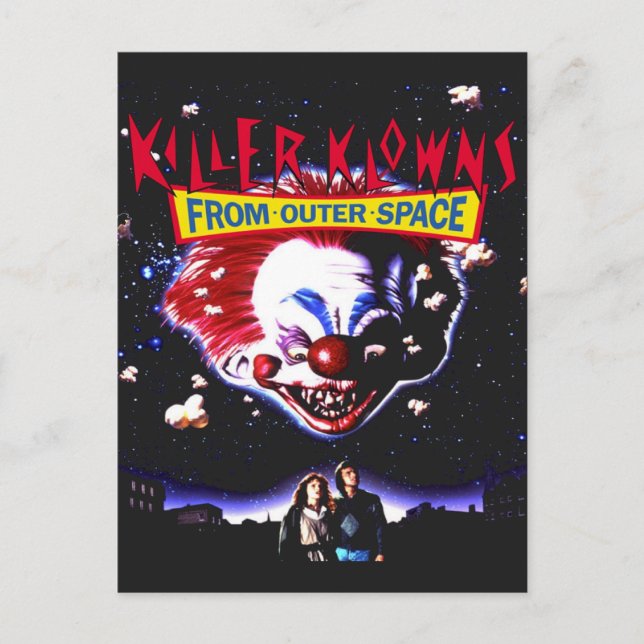 Killer Klowns Clowns From Outer Space Movie Horror Postcard (Front)