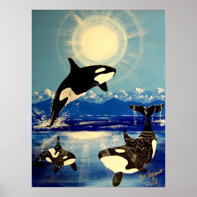 killer orca whale poster (Front)