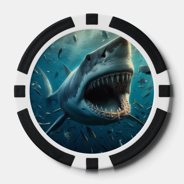 KILLER SHARK POKER CHIPS (Front)