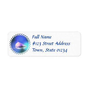 Killer Shark Return Address Label