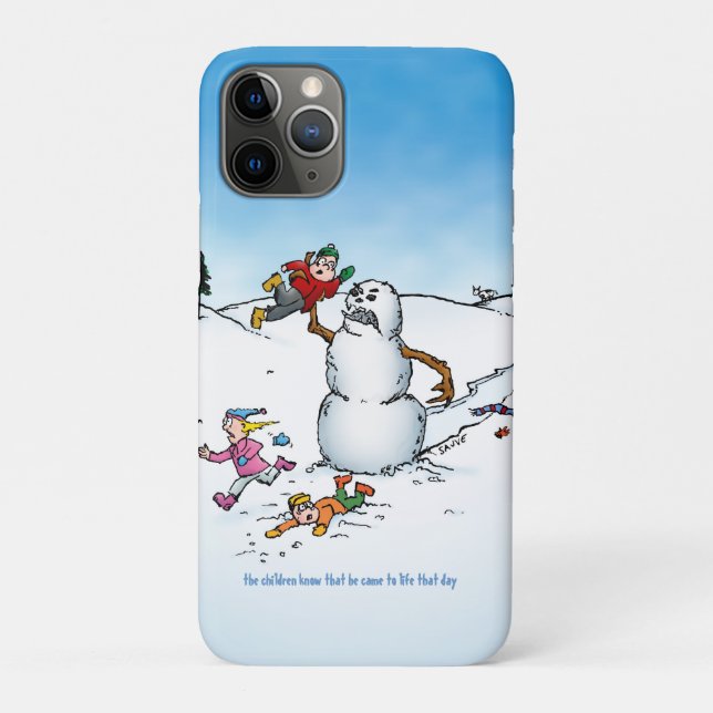 Killer Snowman Funny Cartoon Case-Mate iPhone Case (Back)