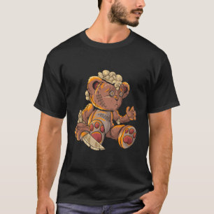 Killer Teddy Bear Lazy Halloween Costume Scary Mon T-Shirt
