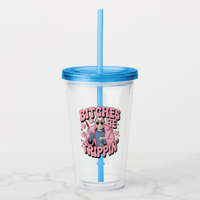 Killer Valentine Vibes Acrylic Tumbler (Front)