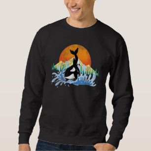Killer Whale Aquarist Gift Ocean Animal Sun Mounta Sweatshirt