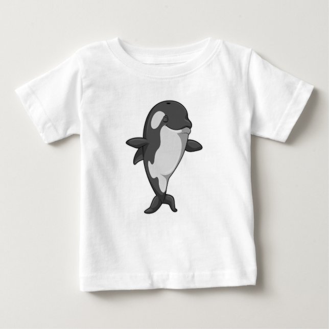 Killer whale at Yoga Fitness in Standing Baby T-Shirt (Front)