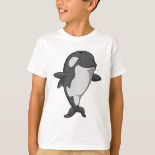Killer whale at Yoga Fitness in Standing T-Shirt