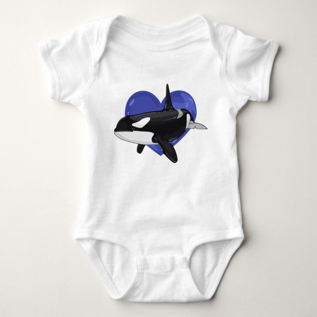 Killer Whale Baby Shirt (Front)