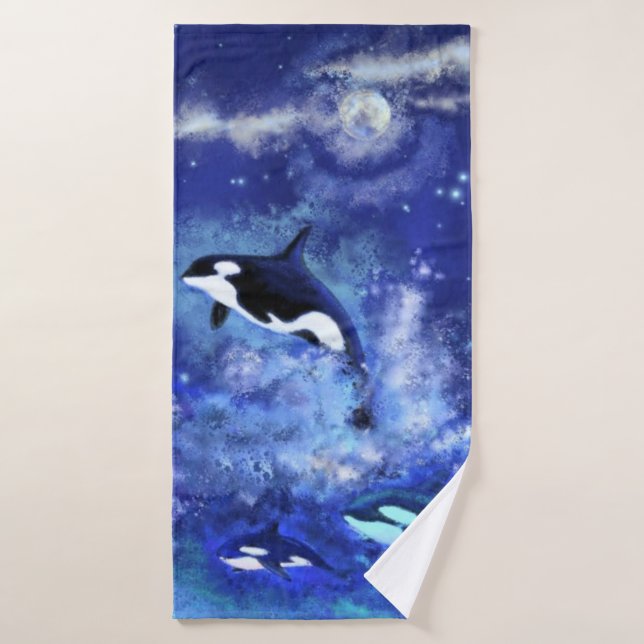 Killer Whale Bath Towel Set (Bath Towel)