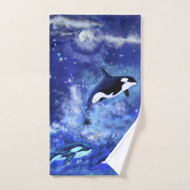 Killer Whale Bath Towel Set (Hand Towel)