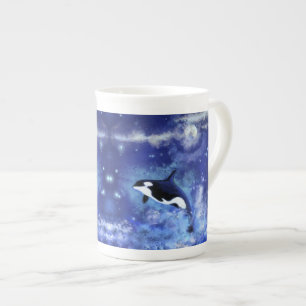 Killer Whale Bone China Mug