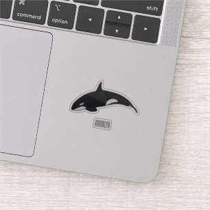 Killer whale cartoon illustration