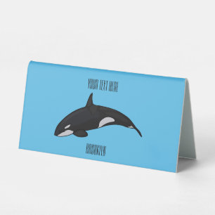 Killer whale cartoon illustration