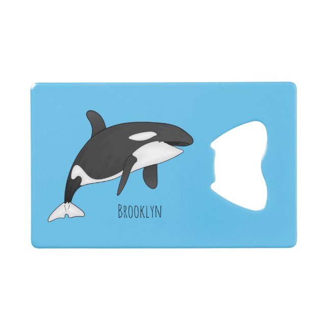 Killer whale cartoon illustration  (Front (Horizontal))