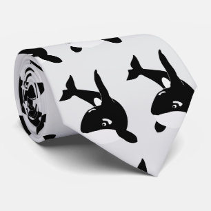 Killer Whale Design Tie