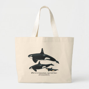 Killer Whale Family Beach Bag