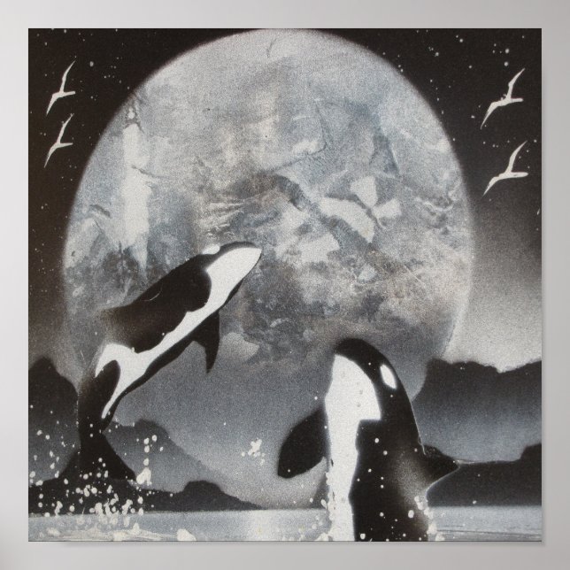 Killer Whale Framed Print (Front)